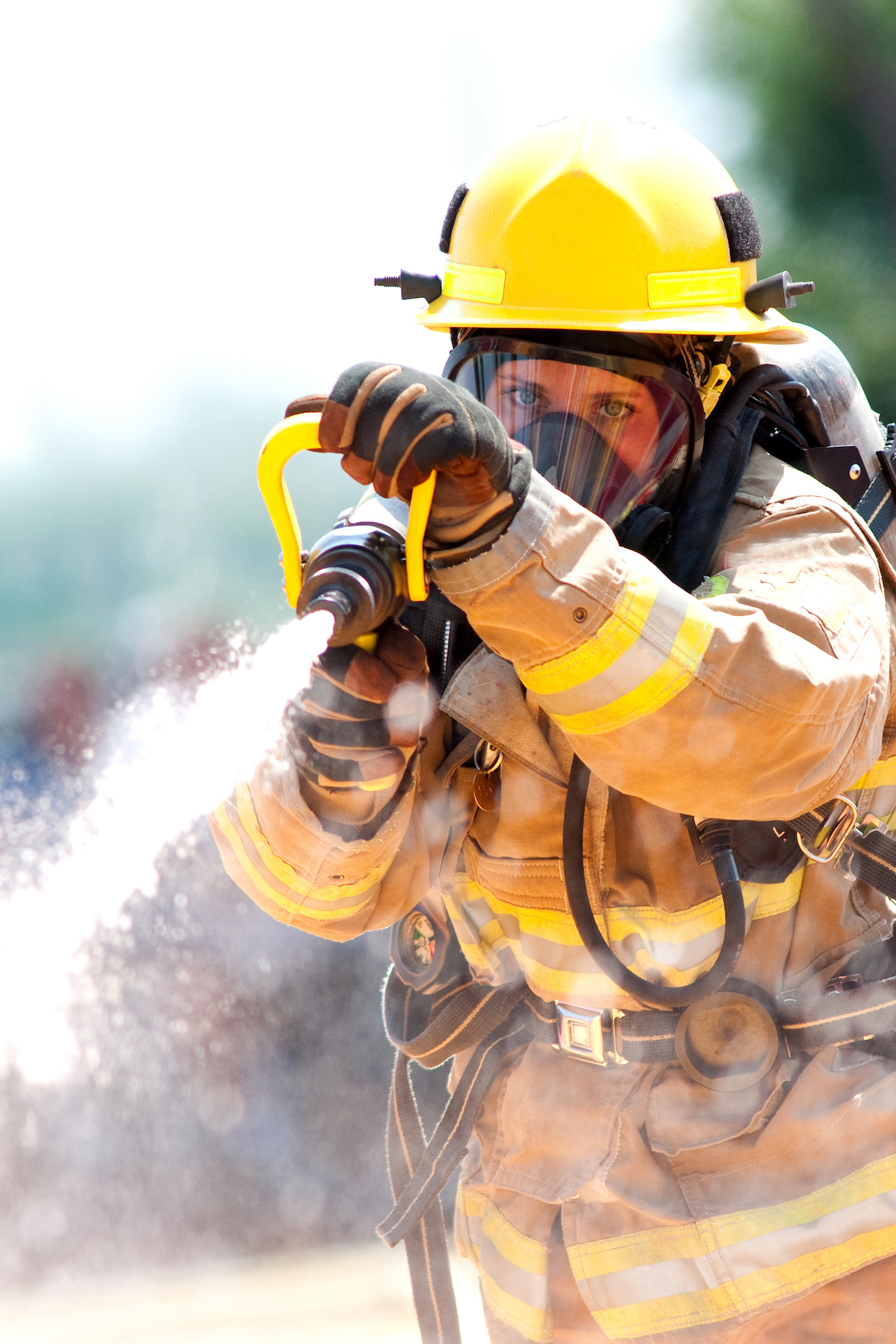 Female firefighter